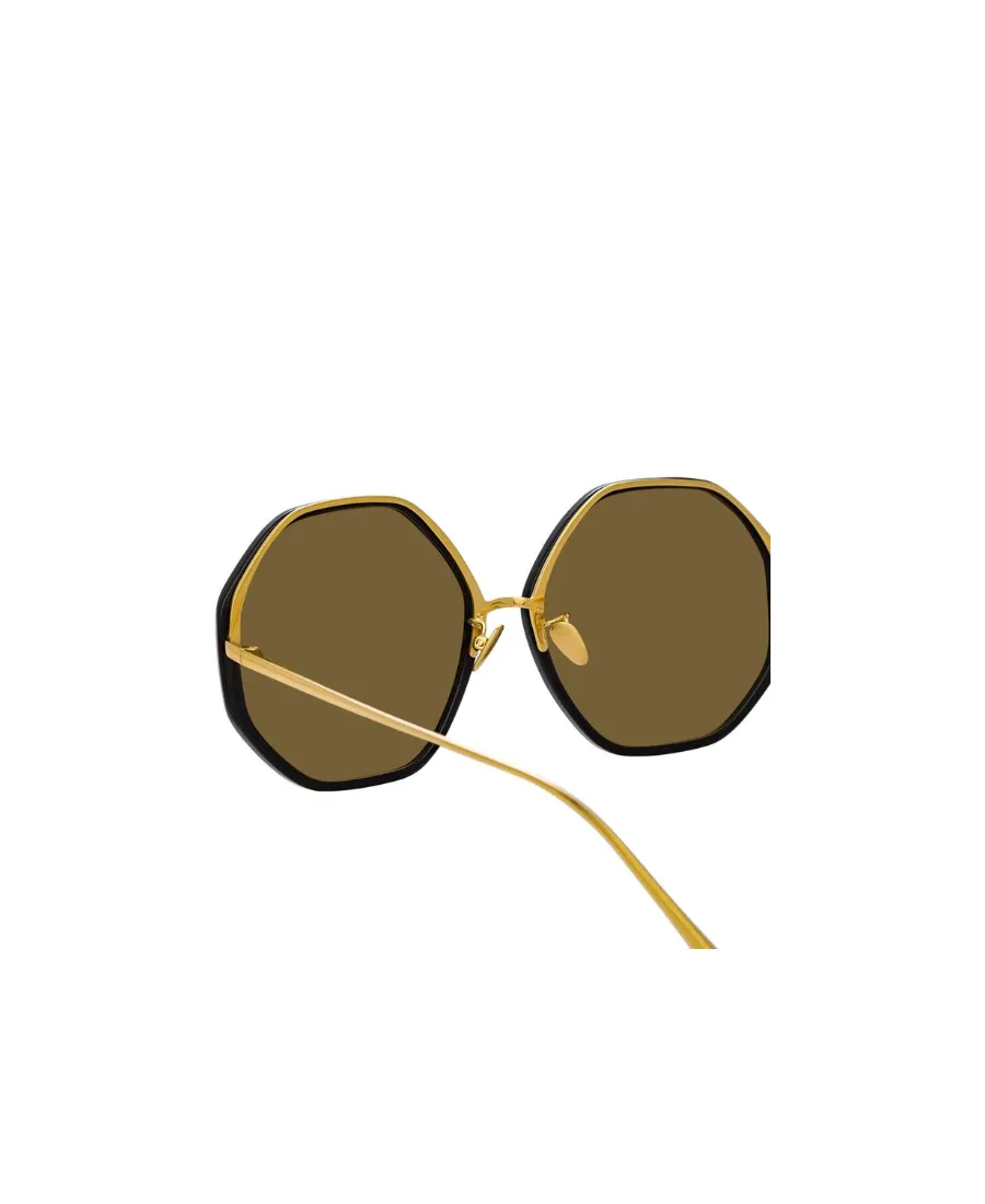 Hexagonal Frame Sunglasses