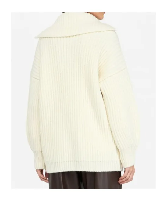 Double-Breasted Knitted Coat