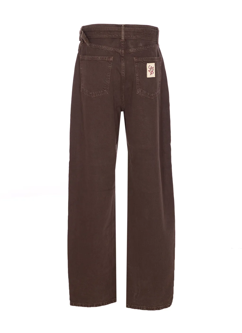 Logo Patch Straight-Leg Jeans