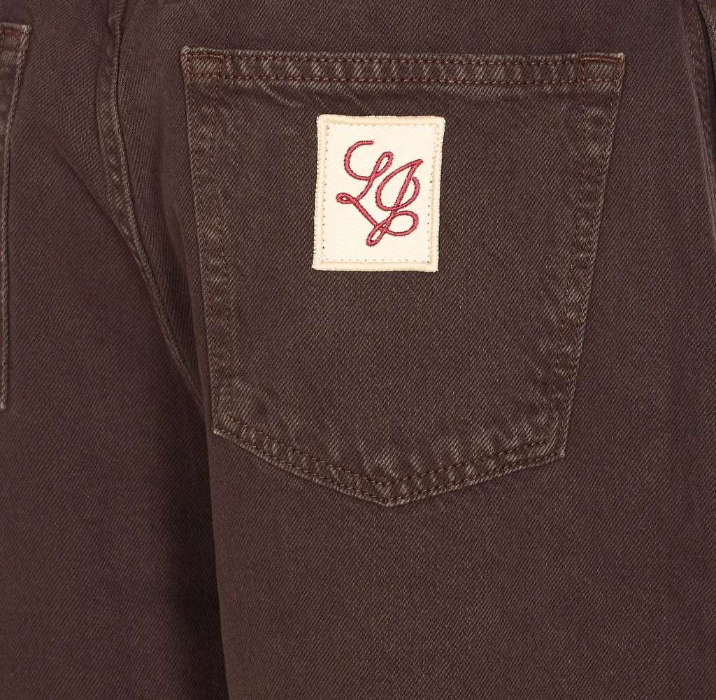 Logo Patch Straight-Leg Jeans