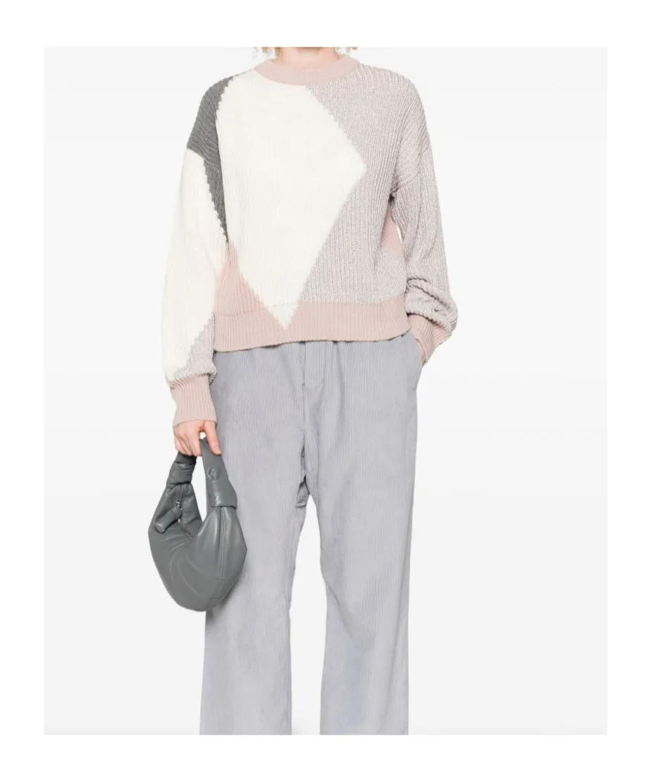 Geometric-Pattern Wool Sweater