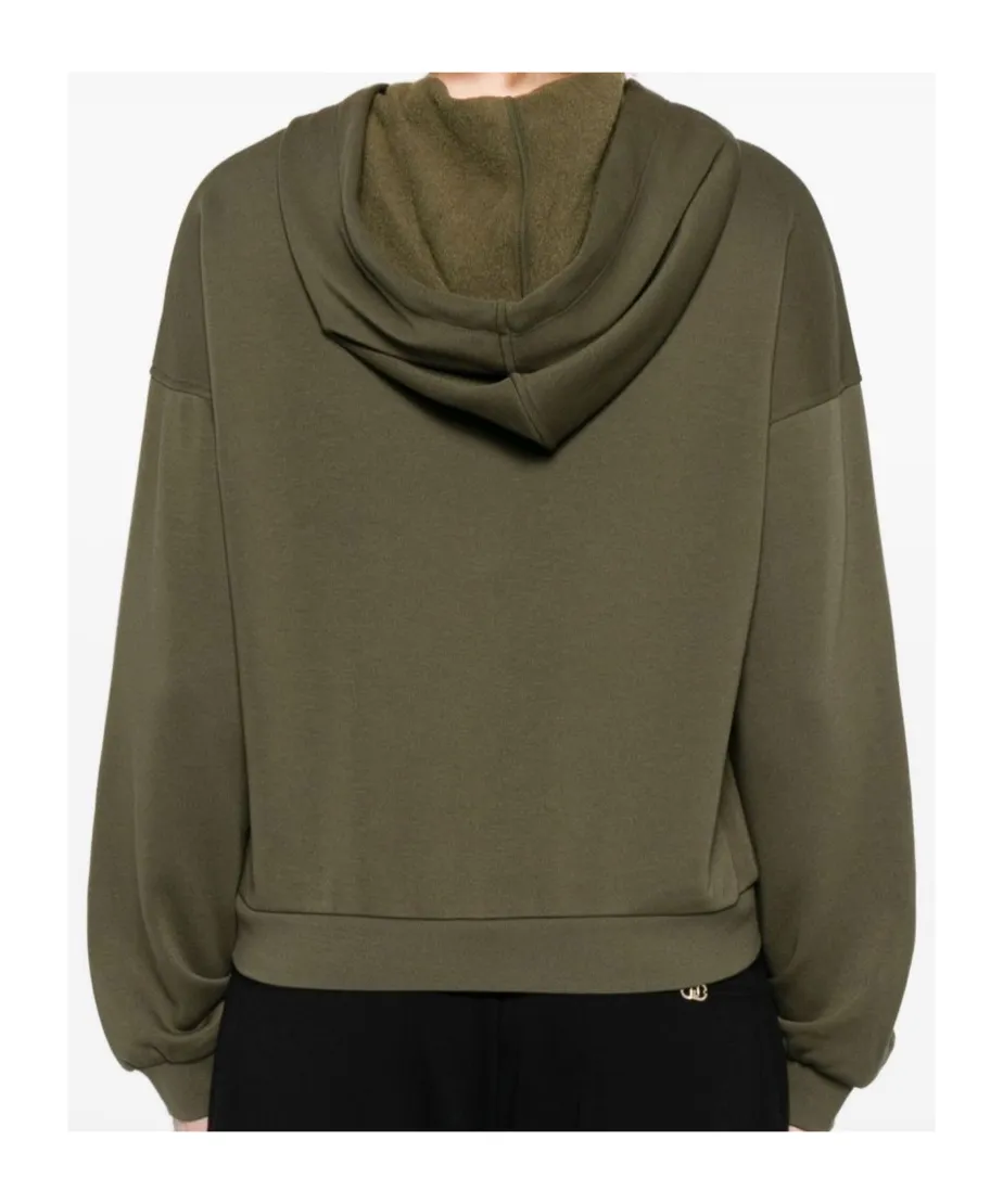 Embellished-Band Hoodie