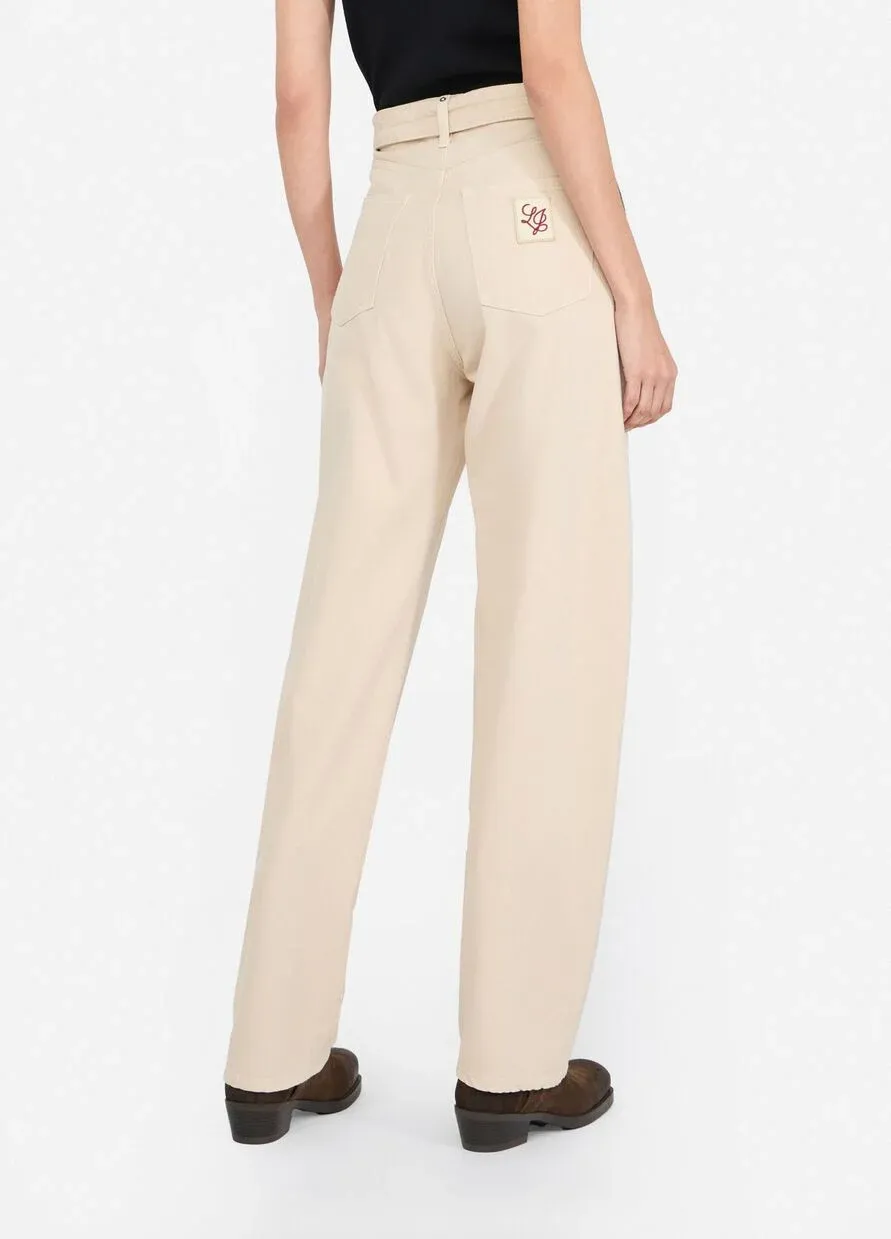 Logo Patch Straight-Leg Jeans