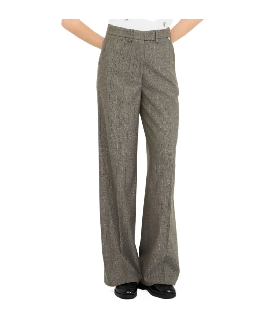 Chevron Pleat Trousers