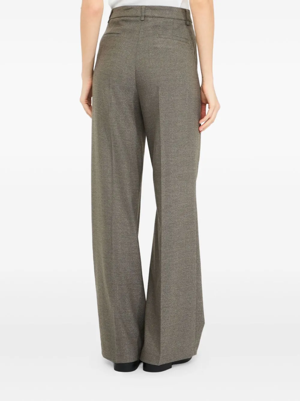Chevron Pleat Trousers