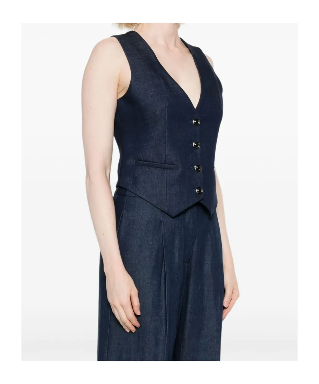 Button-Fastening Waistcoat