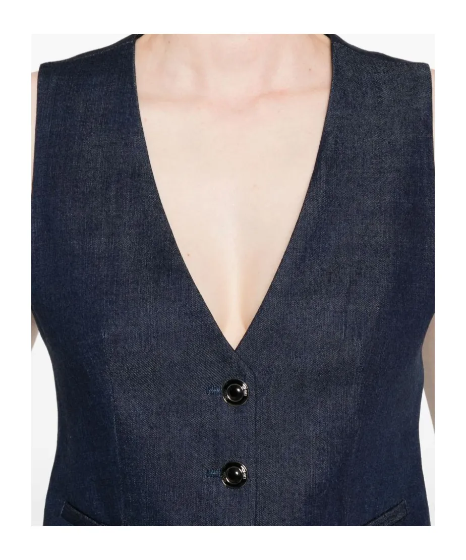 Button-Fastening Waistcoat