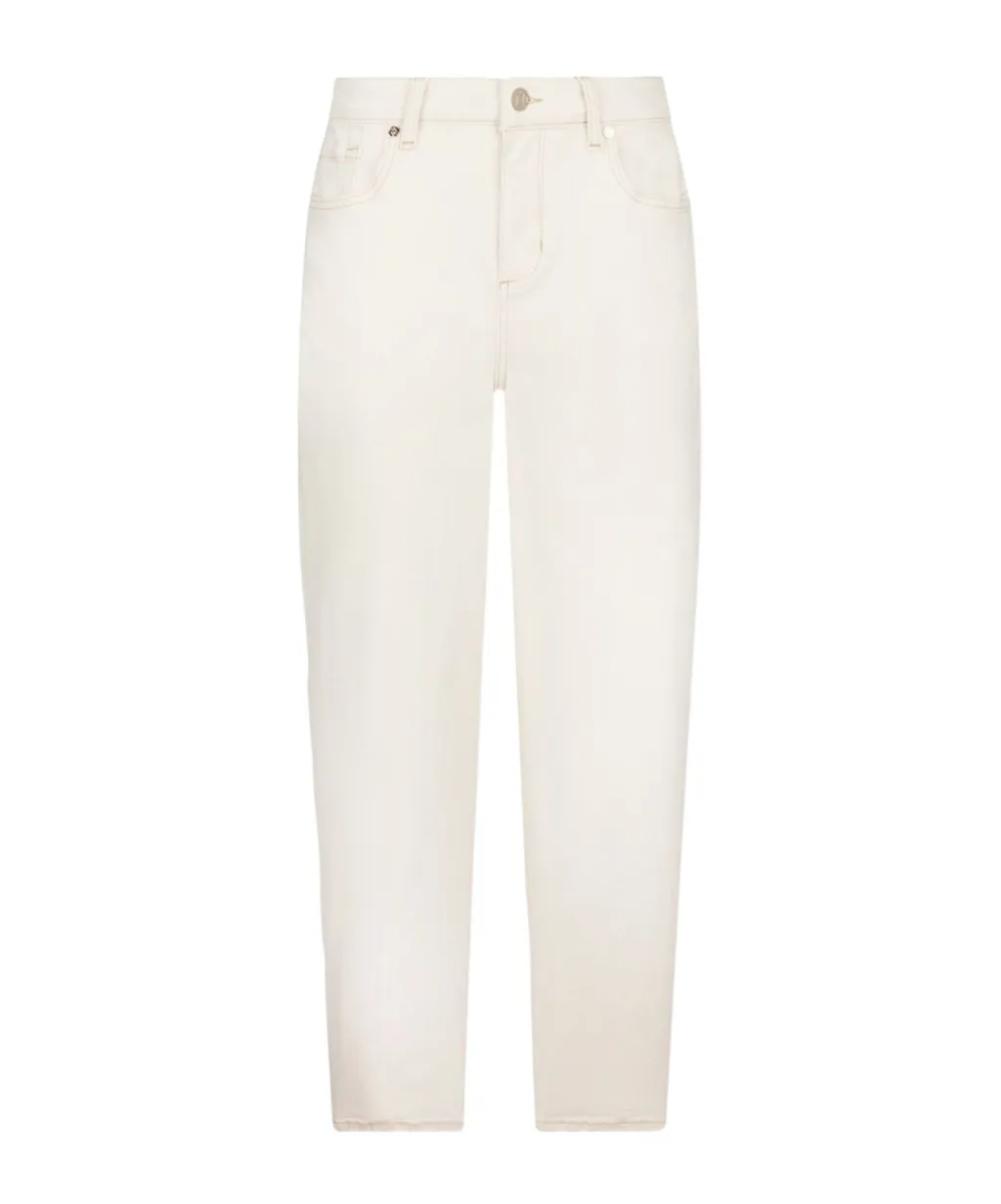 Straight Leg Logo Patch Jeans