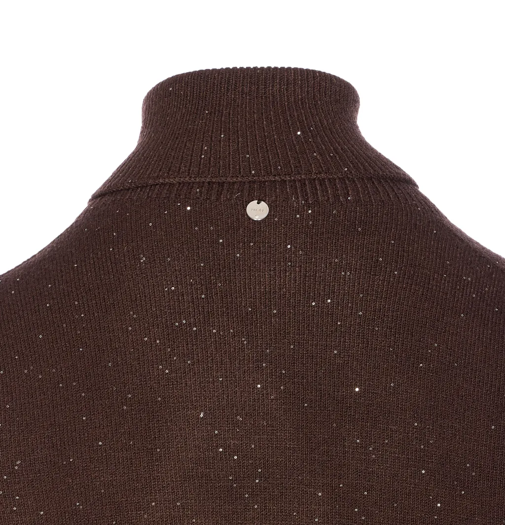 Roll-Neck Sequin-Embellished Sweater