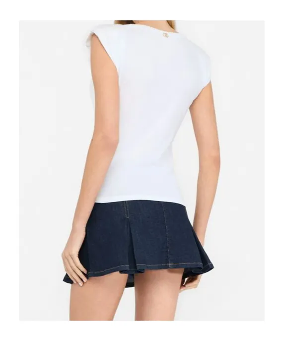 Embellished Ruched Top