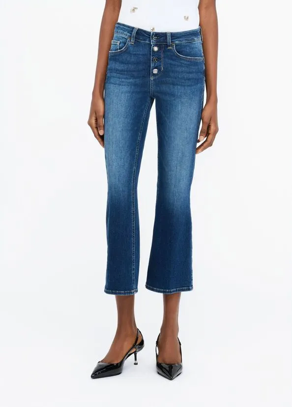 High-Waisted Flare Jeans