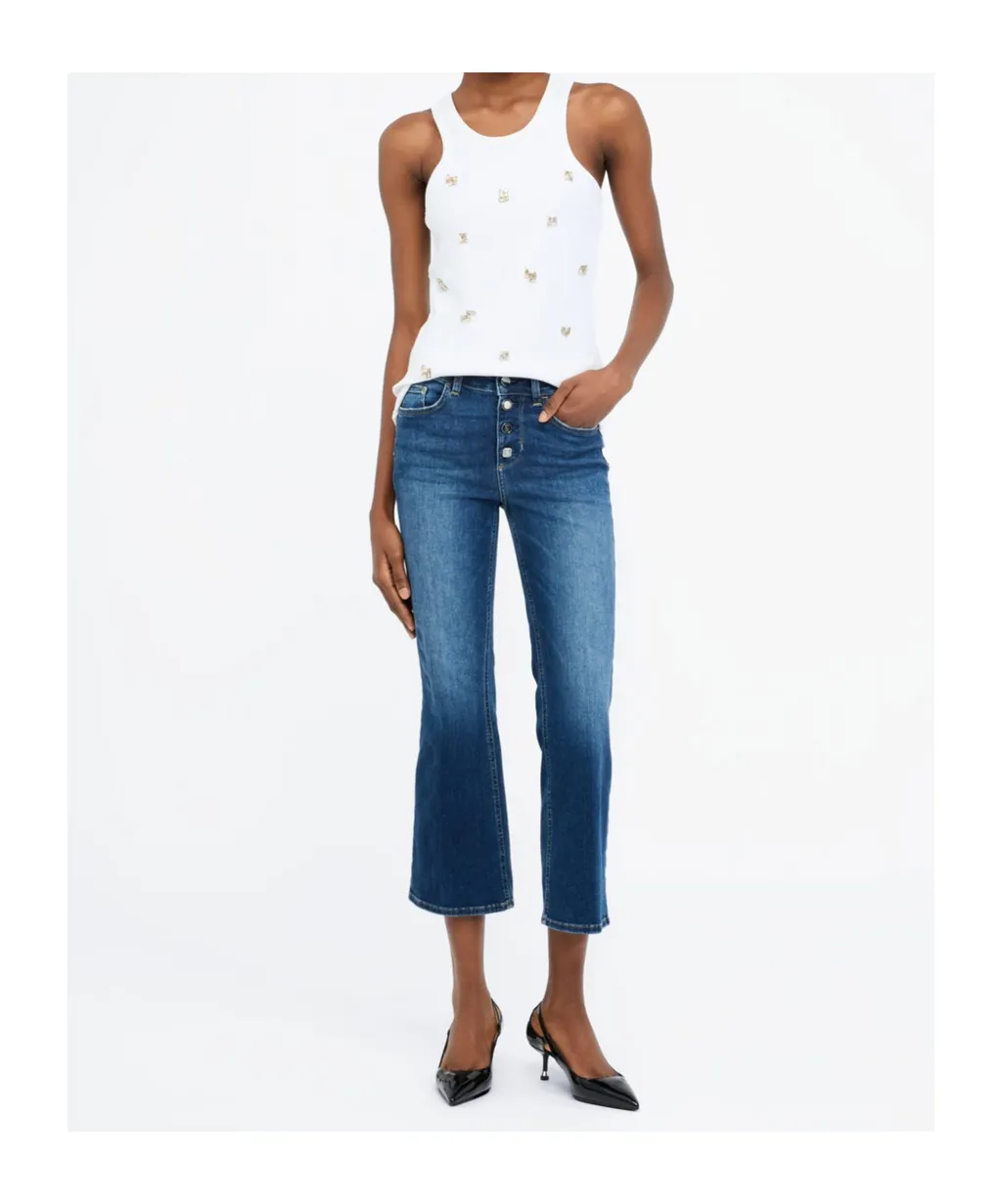 High-Waisted Flare Jeans