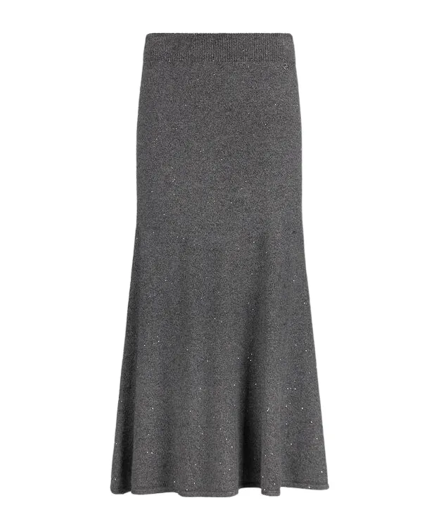 Sequin Embellished Midi Skirt