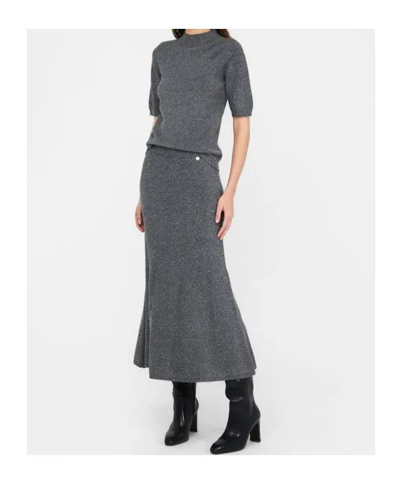 Sequin Embellished Midi Skirt