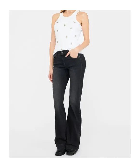 Embellished Flared Jeans