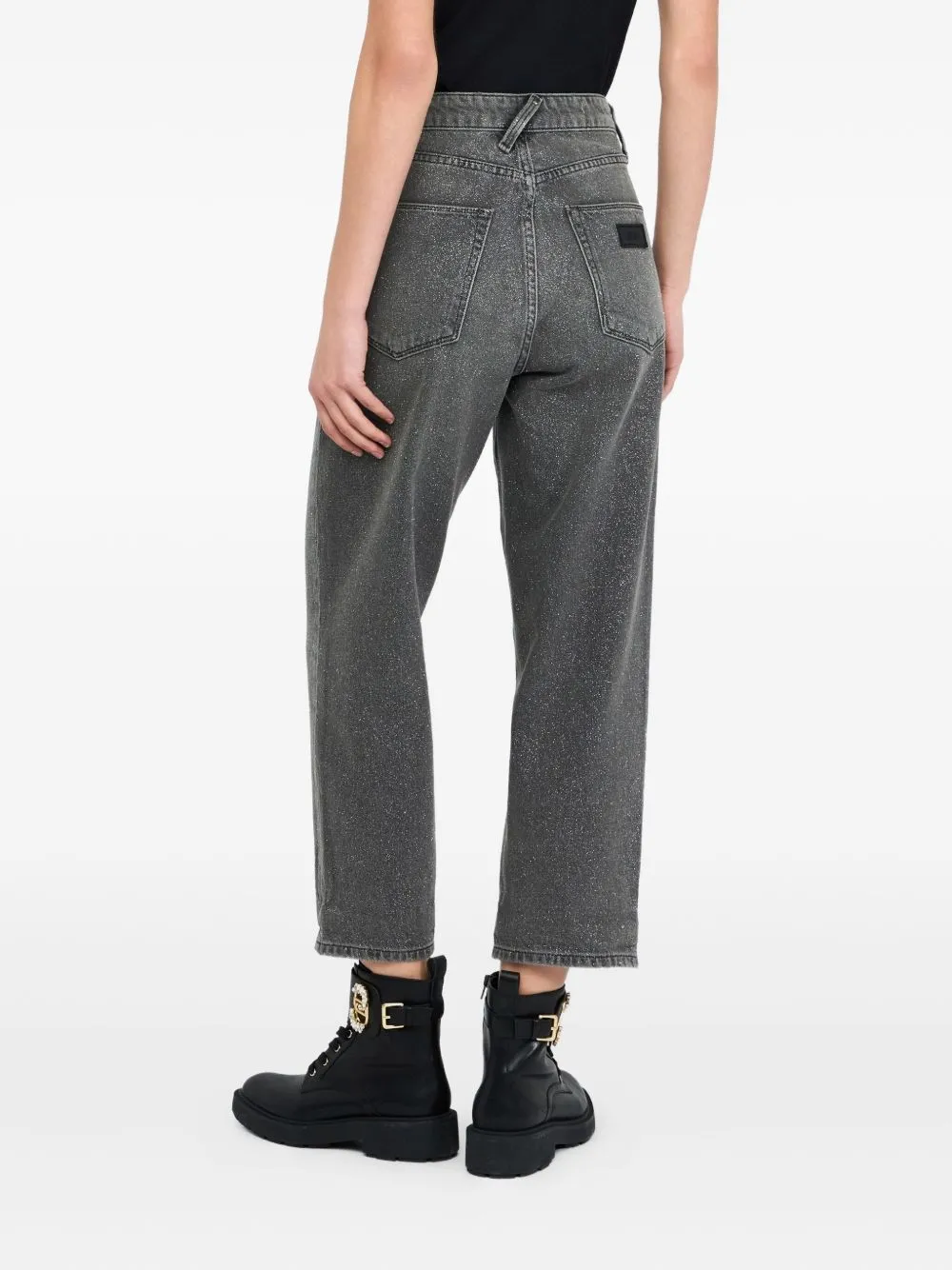High-Waisted Straight-Leg Jeans