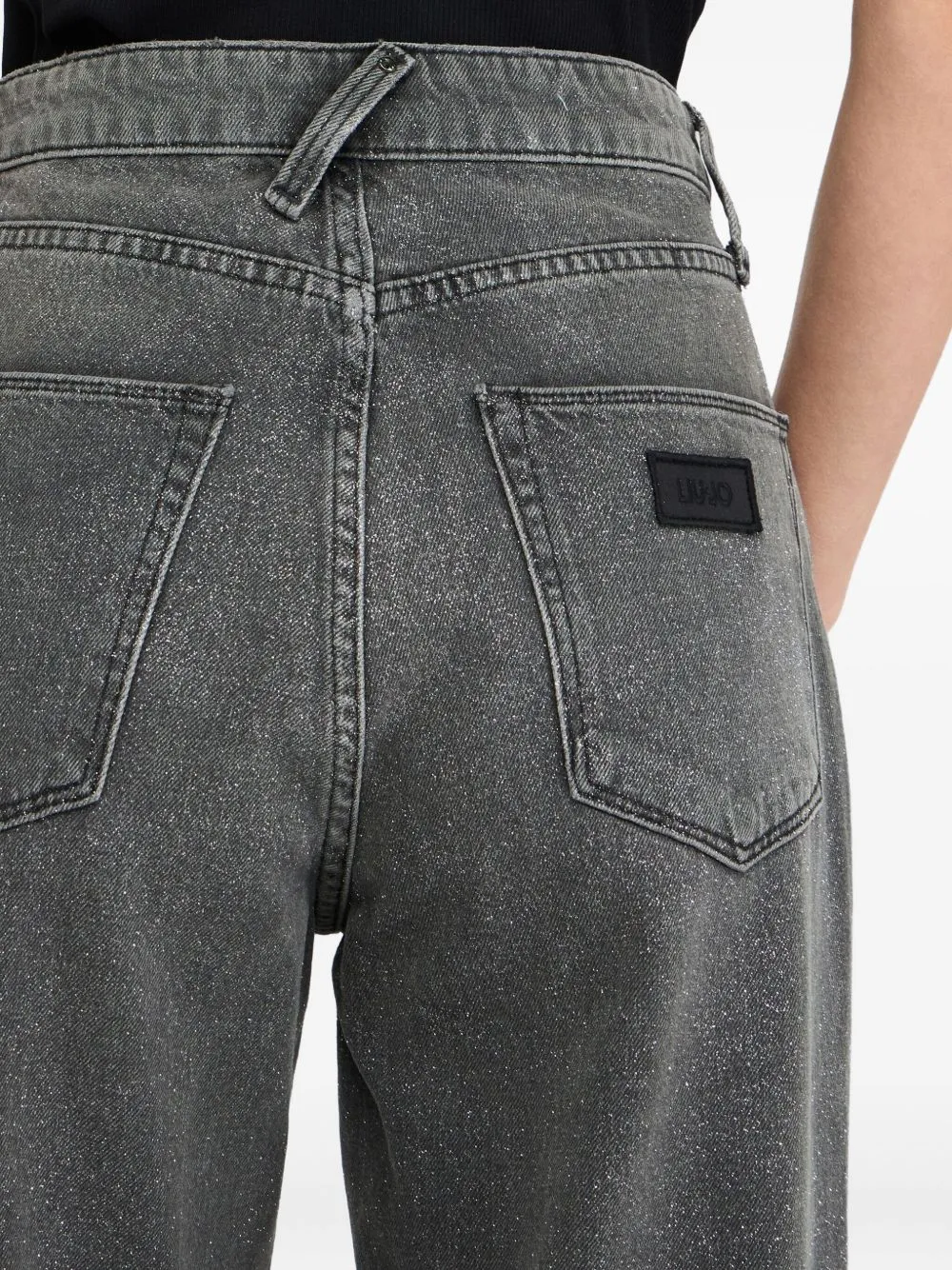 High-Waisted Straight-Leg Jeans