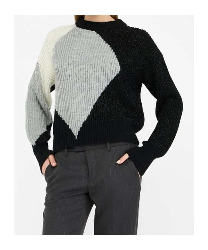 Geometric Inlay Knitwear