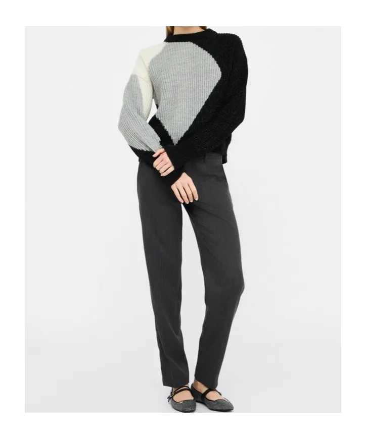 Geometric Inlay Knitwear