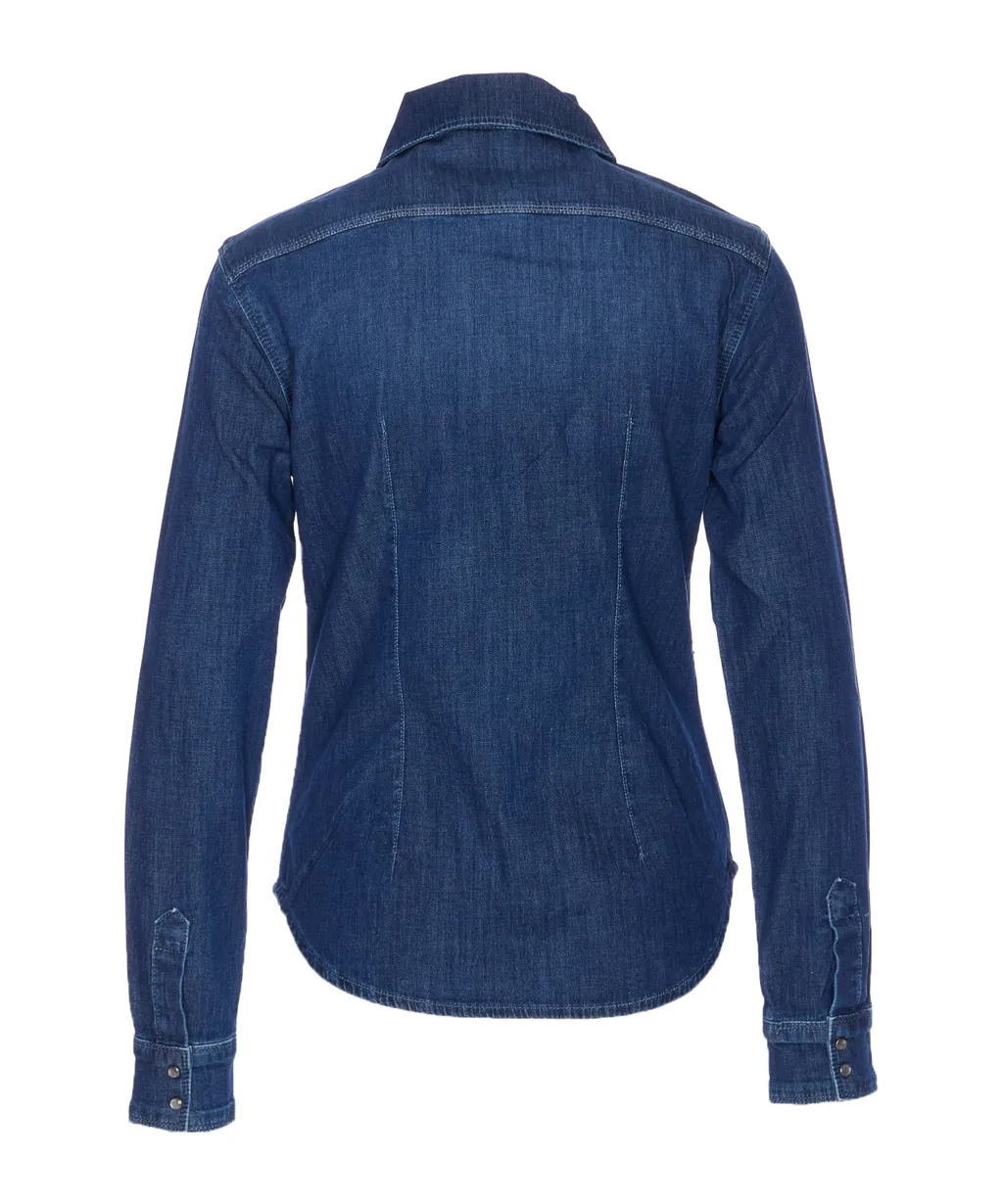 Crystal Decorated Denim Shirt