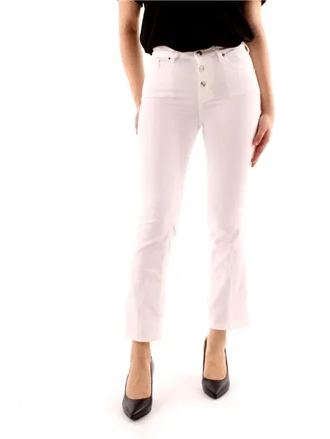 Buttoned Cropped Jeans