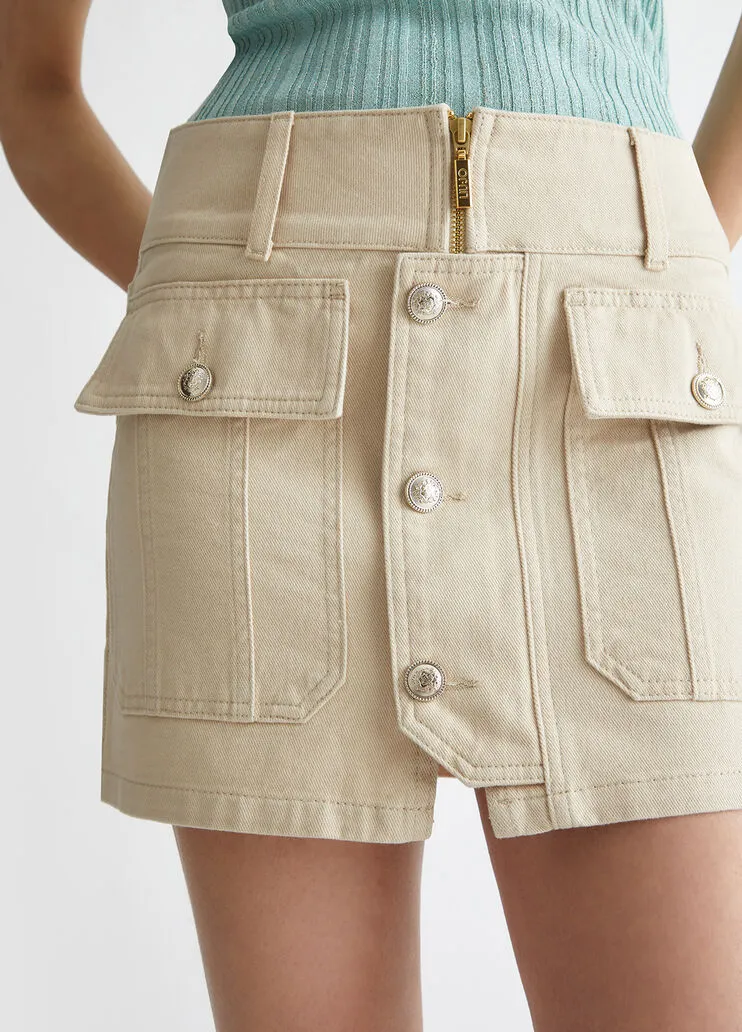 Denim Mini Skirt