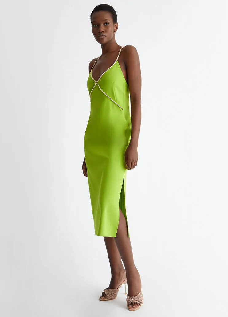 Embellished Strap Smart Dress