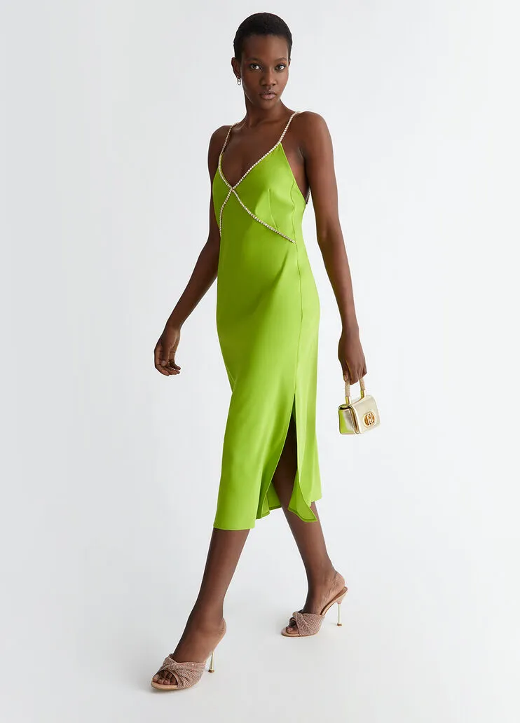 Embellished Strap Smart Dress