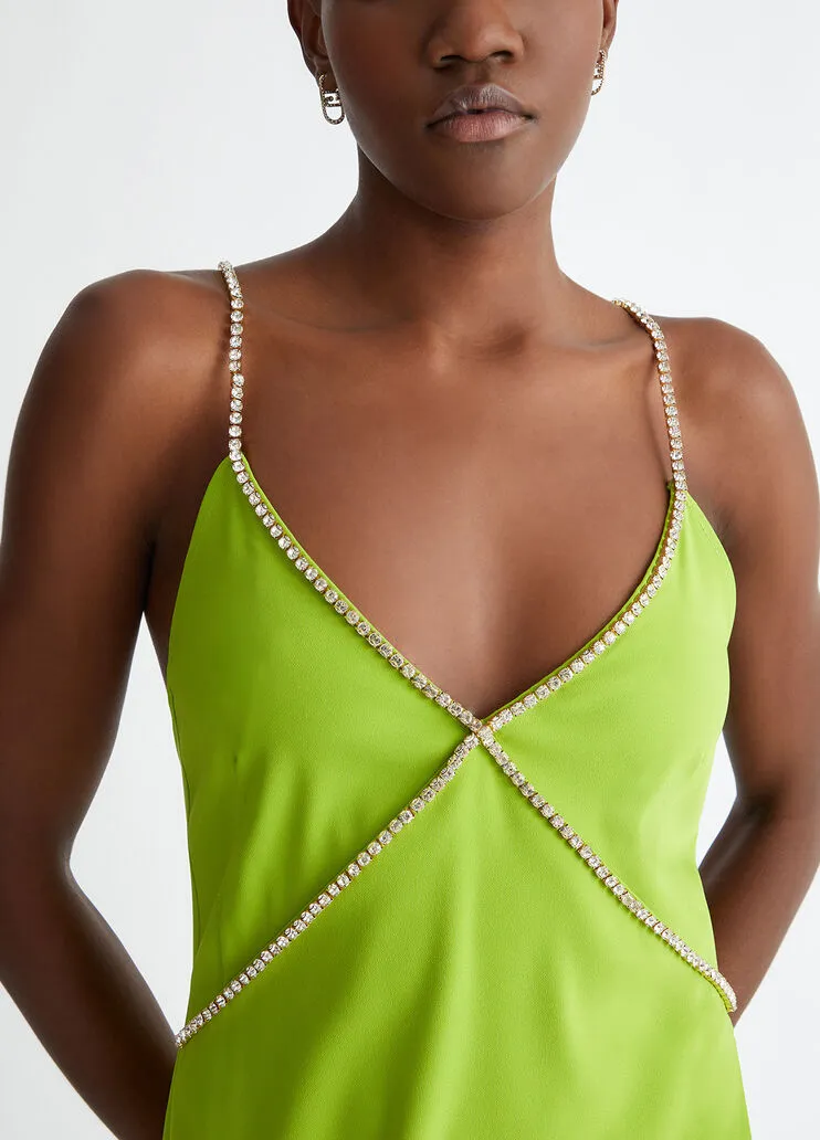 Embellished Strap Smart Dress