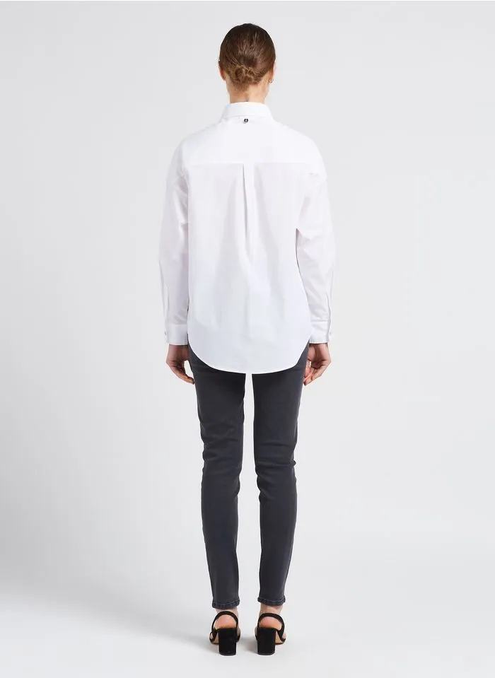Long-Sleeved Lapel Shirt