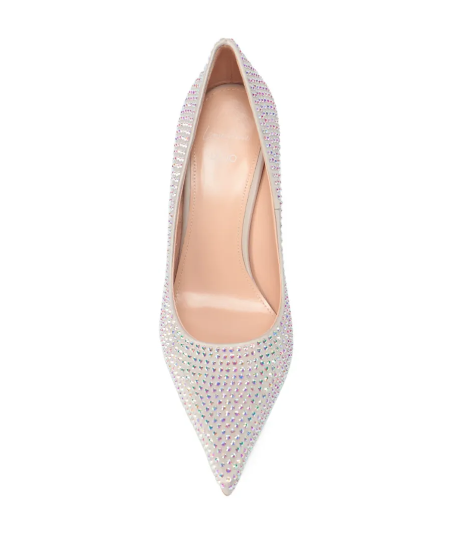 Embellished Sculpted Heel Pumps