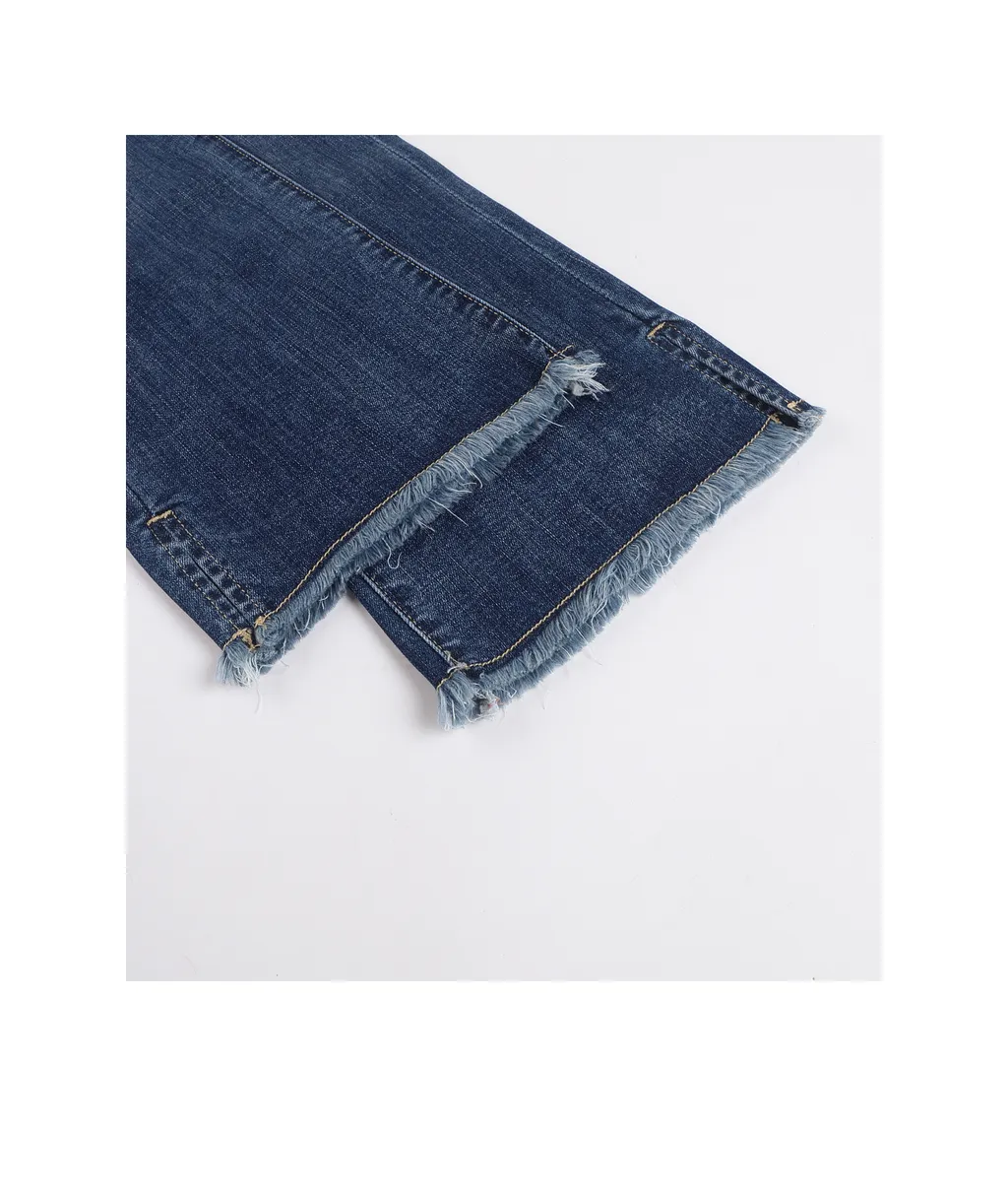 Small Split Faded Jeans Pants