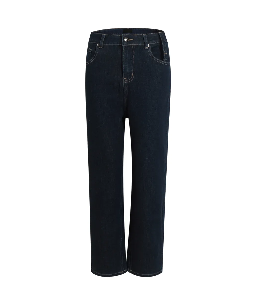 Button Zipper Jeans Pants