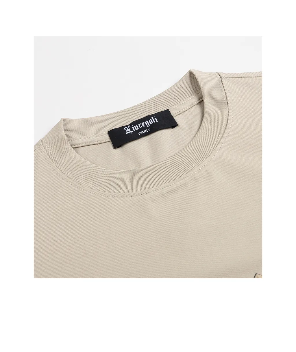 Printed Fake Two-Piece Long-Sleeved Base Shirt