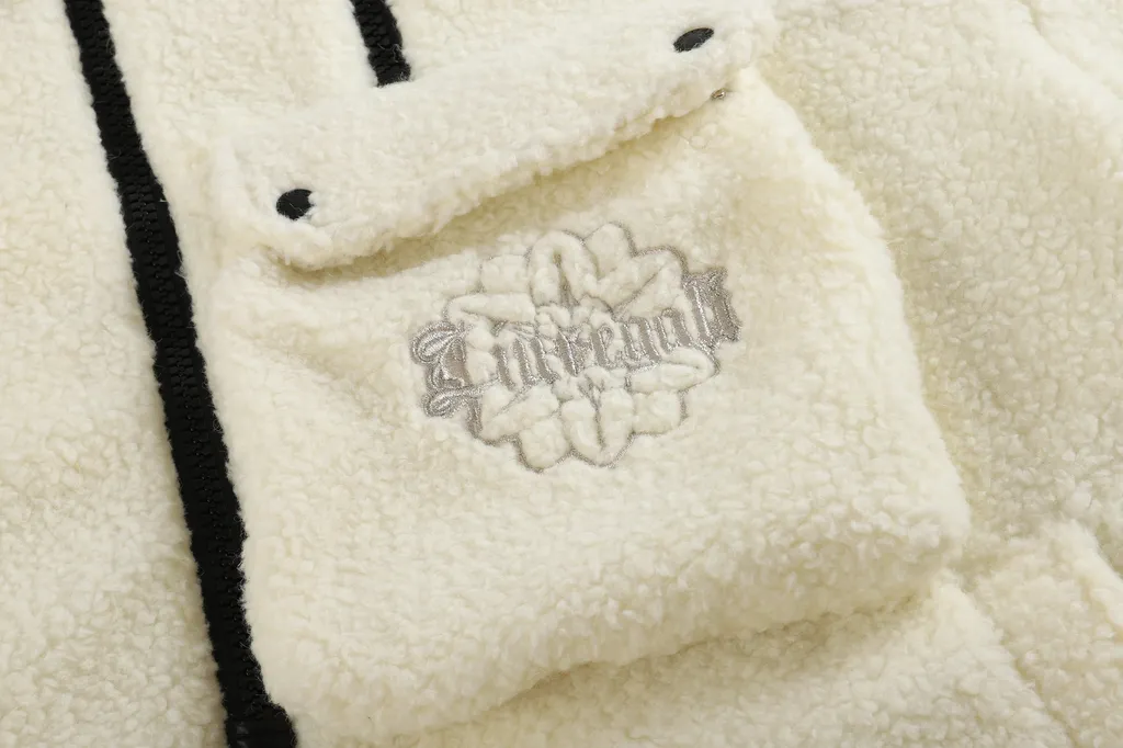 Embroidery Logo Hooded Down Jacket