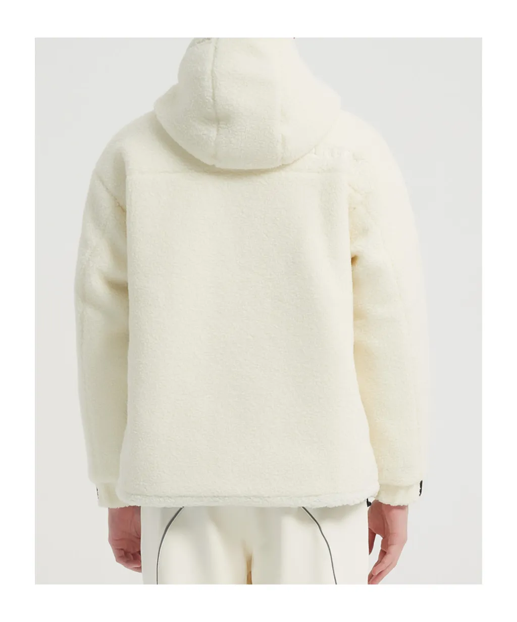 Embroidery Logo Hooded Down Jacket