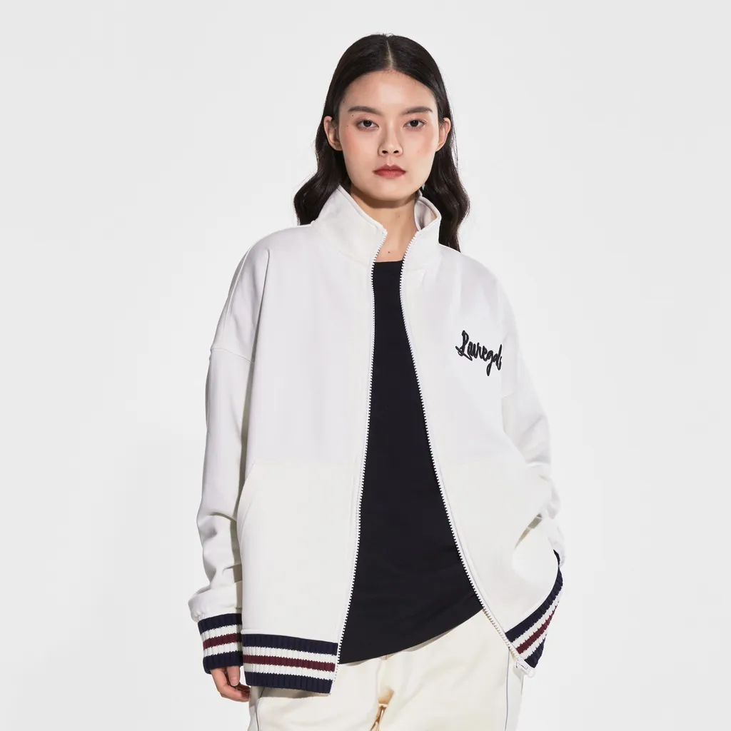 Long-Sleeved Logo Casual Jacket