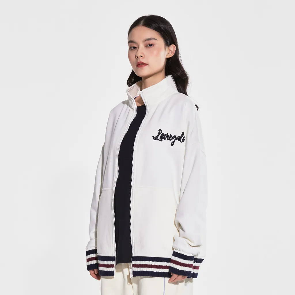Long-Sleeved Logo Casual Jacket