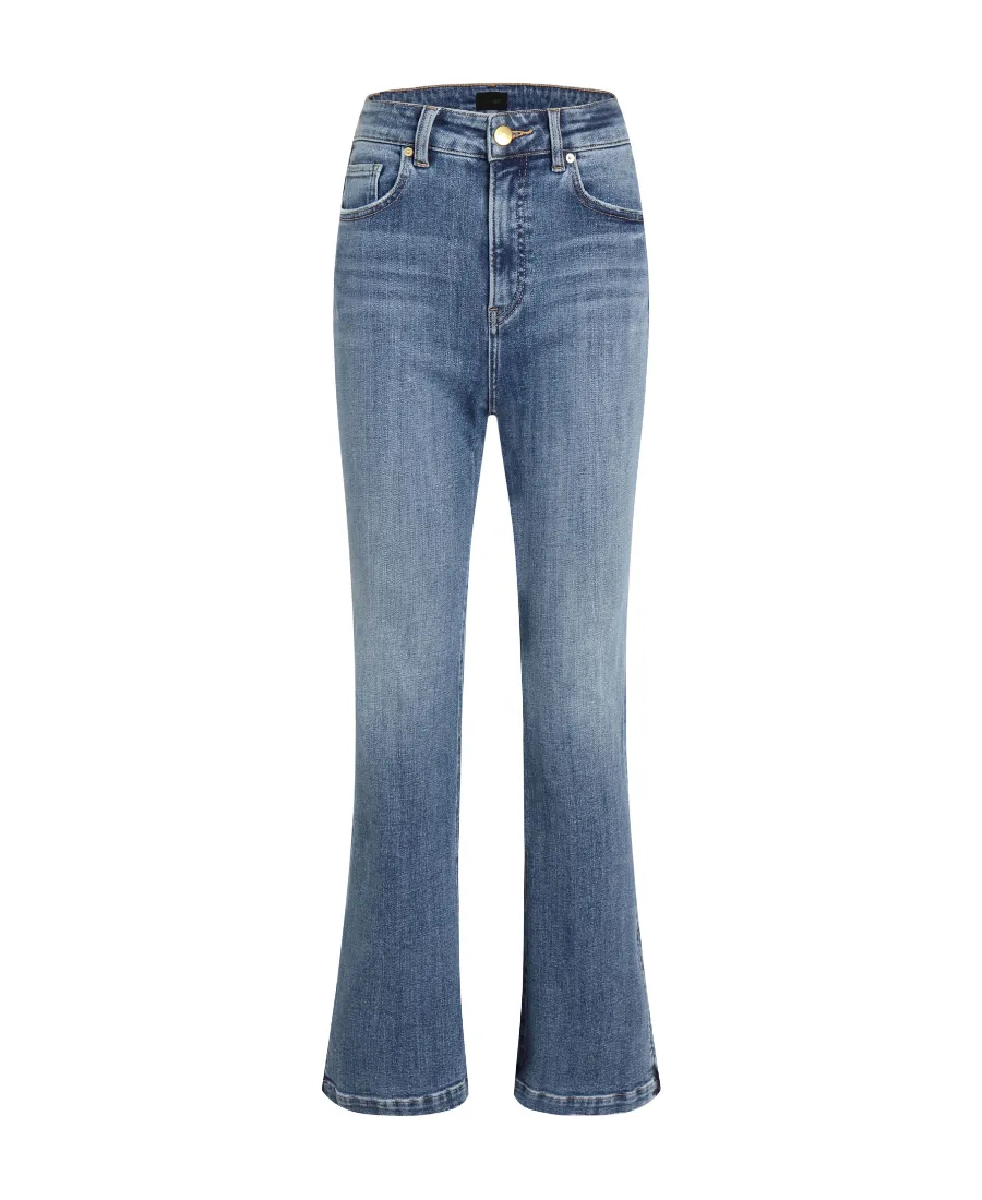 Straight Zipper Jeans