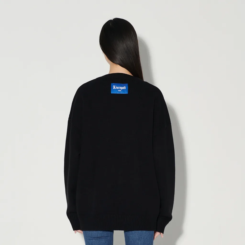 Earth Jacquard Pattern Pullover