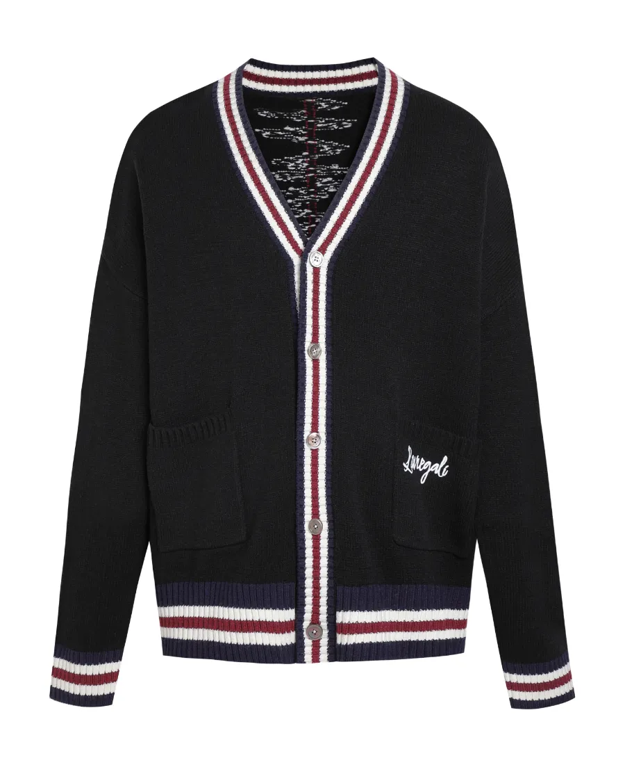 Sonic Jacquard Knitted Cardigan