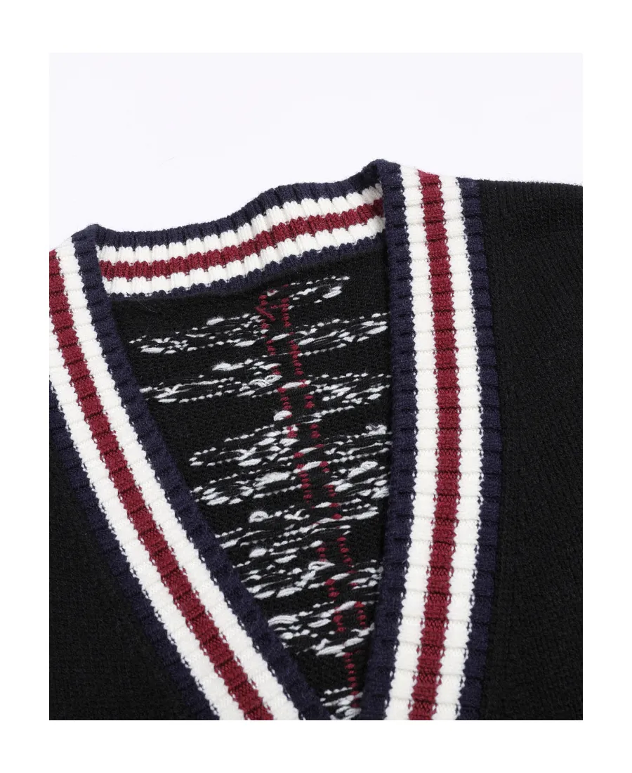 Sonic Jacquard Knitted Cardigan