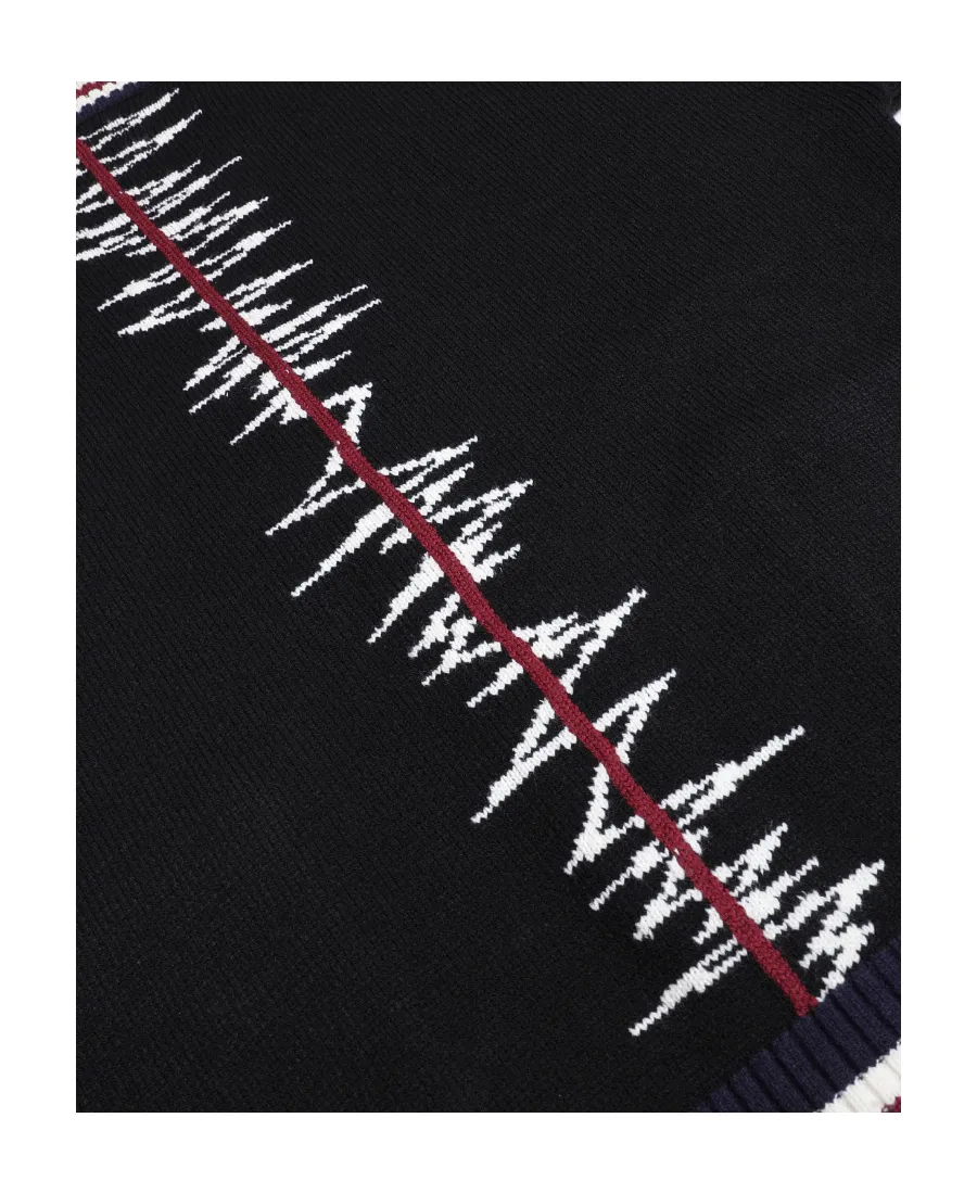 Sonic Jacquard Knitted Cardigan
