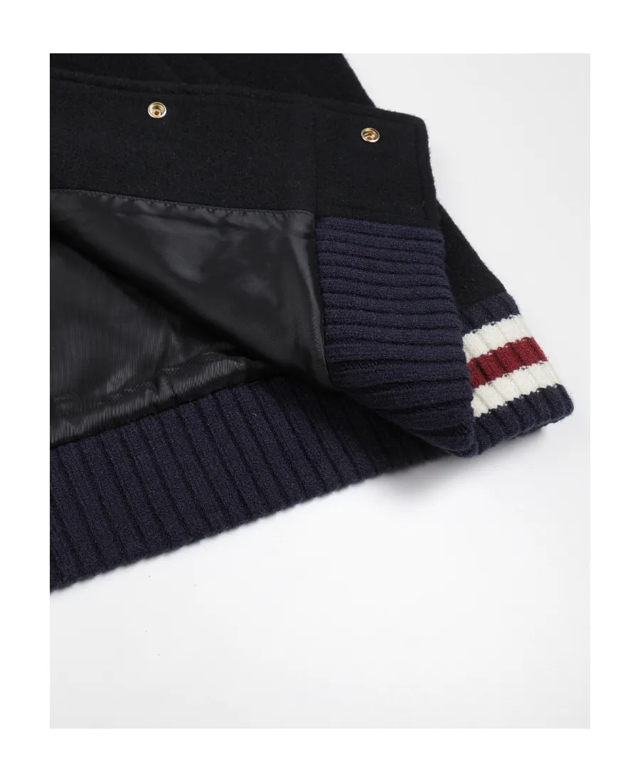 Vintage Woolen Cloth Embroidered Baseball Coat