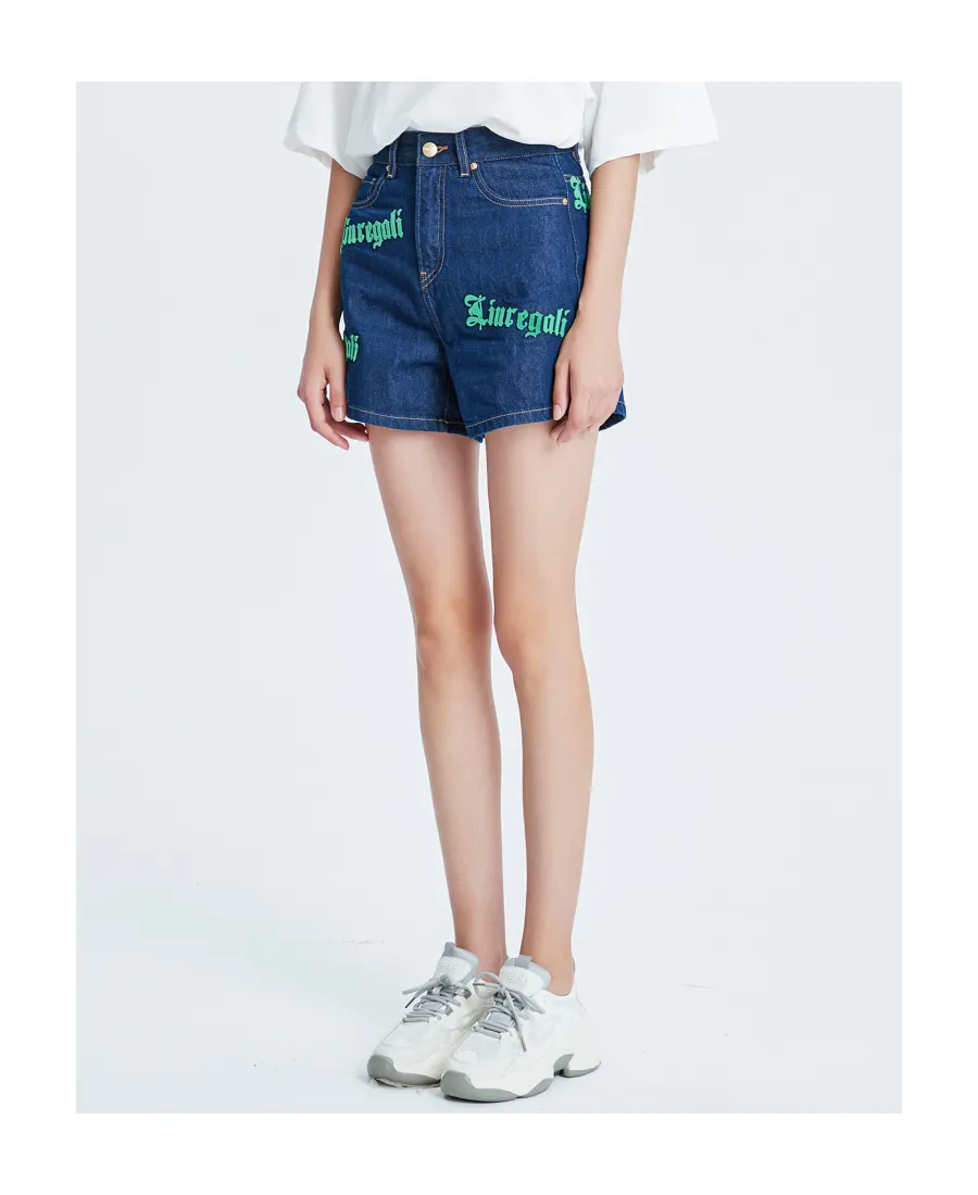 High Waist Denim Shorts