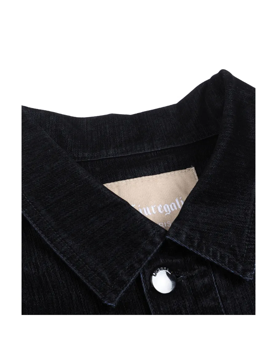 Logo Denim Coat