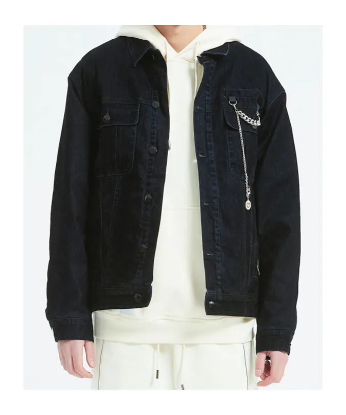 Logo Denim Coat