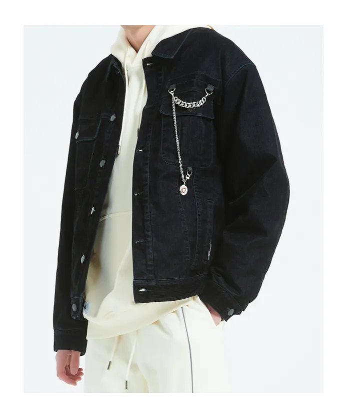 Logo Denim Coat