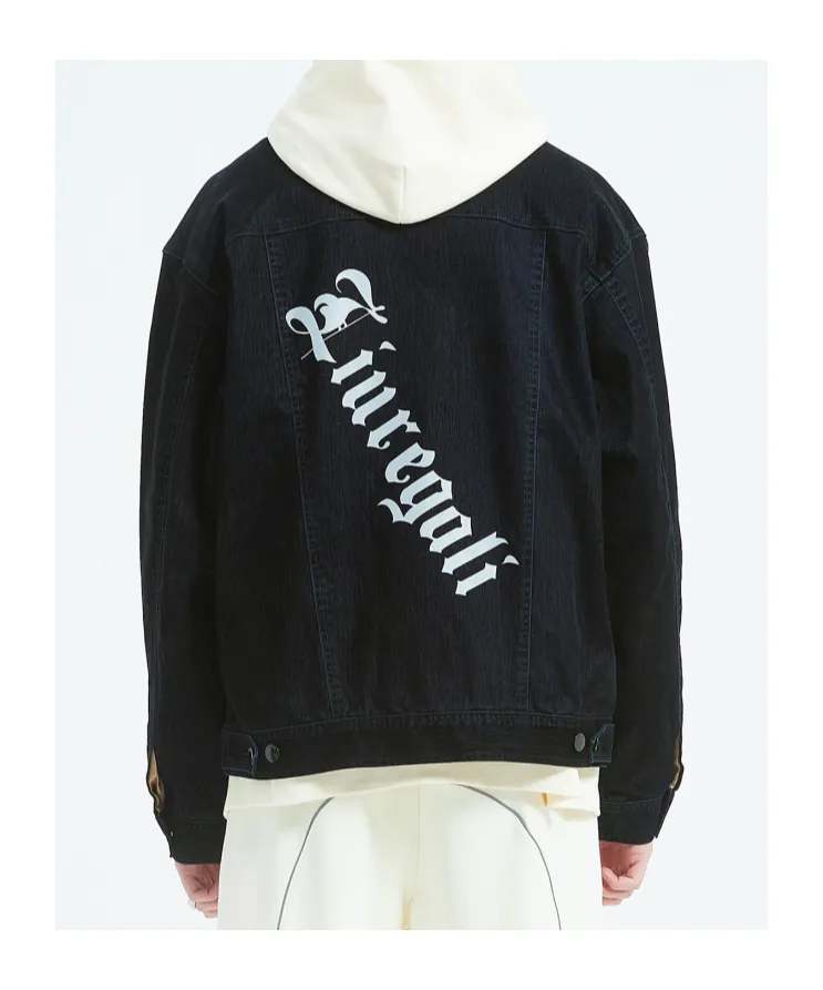 Logo Denim Coat