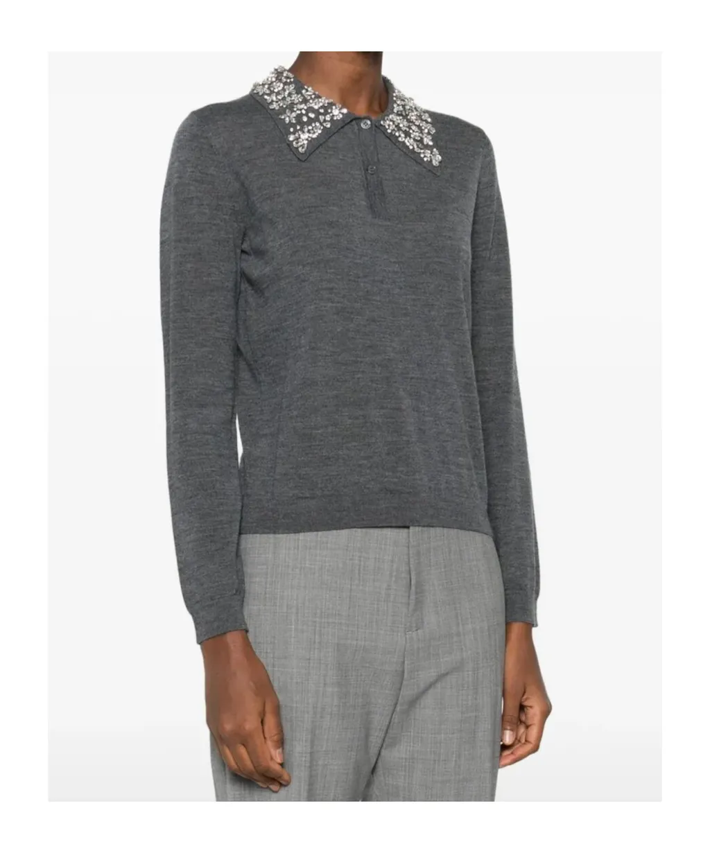 Fabienne Embellished Collar Knitwear
